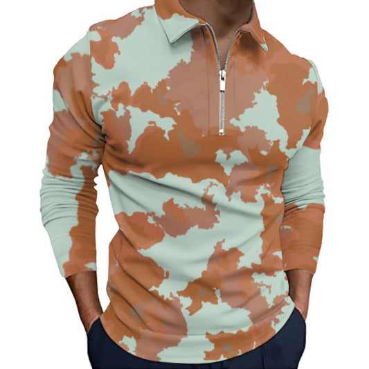 All-Over Print Men’s Quarter Zip Pullover Sweatshirt