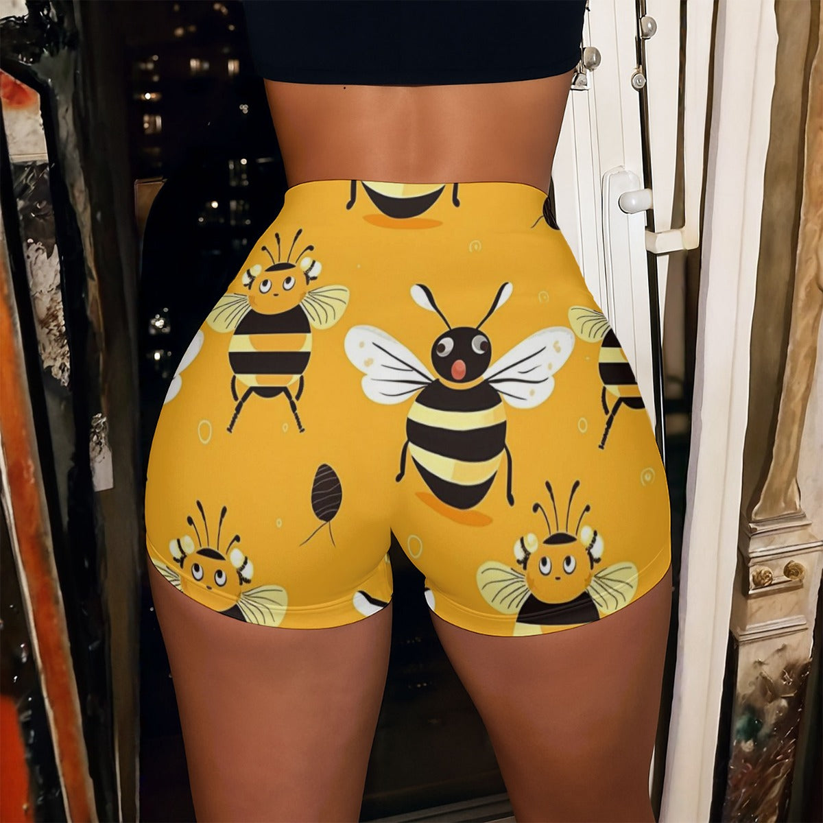 All-Over Print Women’s High-Stretch Shorts