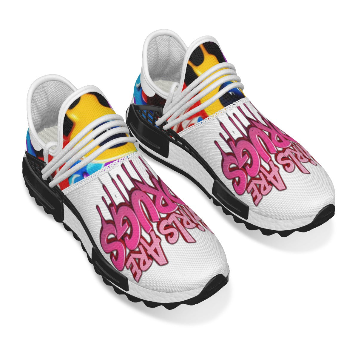 All-Over Print Men's Mesh Sneakers