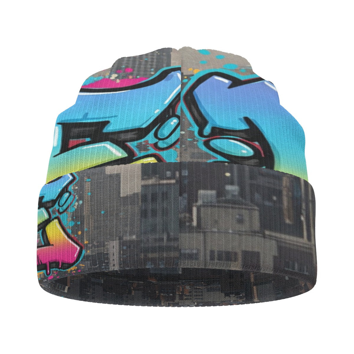 All-Over Print Knitted Hat