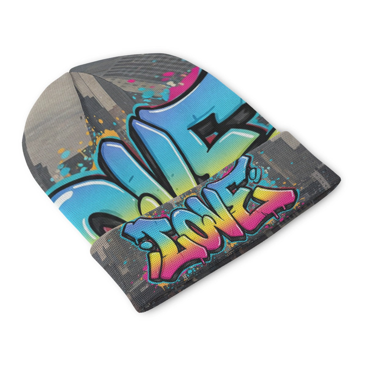 All-Over Print Knitted Hat